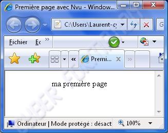 apprendre a créer une page web, visualiser sa première page web