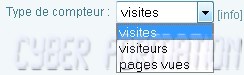 Compteur de page web compteur de visite compteur de visiteur compteur de page